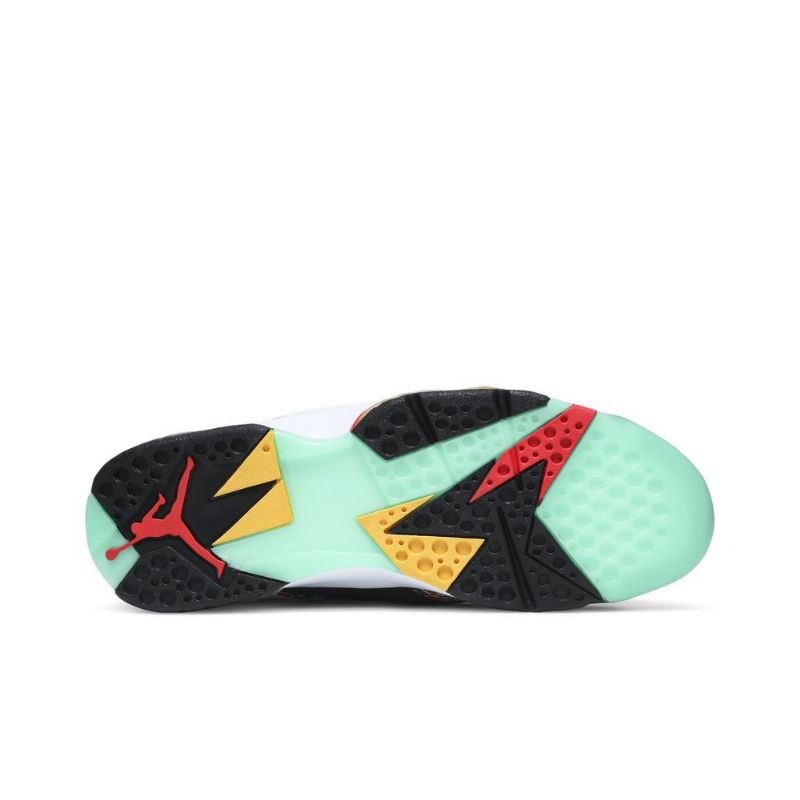 Air Jordan 7 Retro Fehér Piros Fekete Arany Férfi Cipő