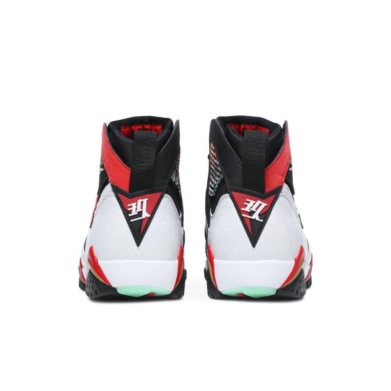 Air Jordan 7 Retro Fehér Piros Fekete Arany Férfi Cipő