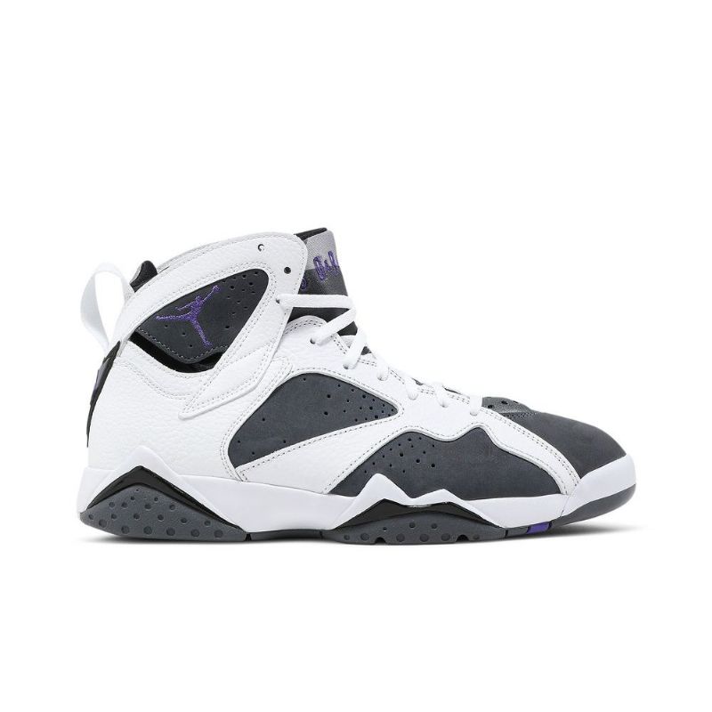Air Jordan 7 Retro Fehér Szürke Lila Férfi Cipő