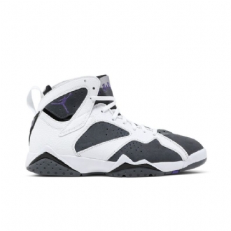 Air Jordan 7 Retro Fehér Szürke Lila Férfi Cipő
