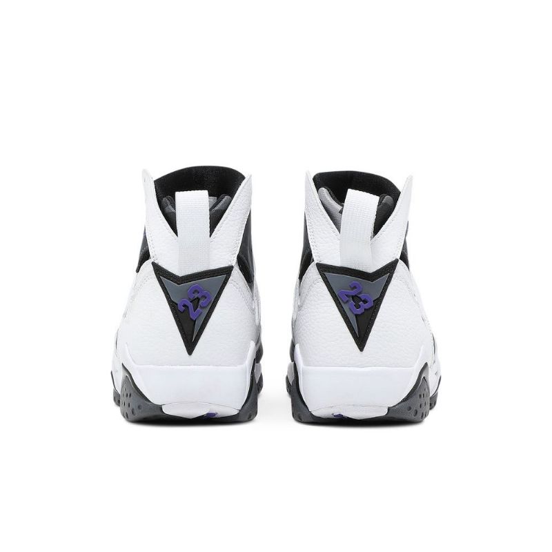 Air Jordan 7 Retro Fehér Szürke Lila Férfi Cipő