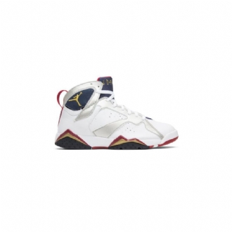 Air Jordan 7 Retro Fehérarany Sötétkék Piros Férfi Cipő