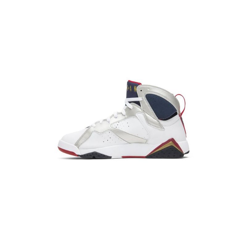 Air Jordan 7 Retro Fehérarany Sötétkék Piros Férfi Cipő