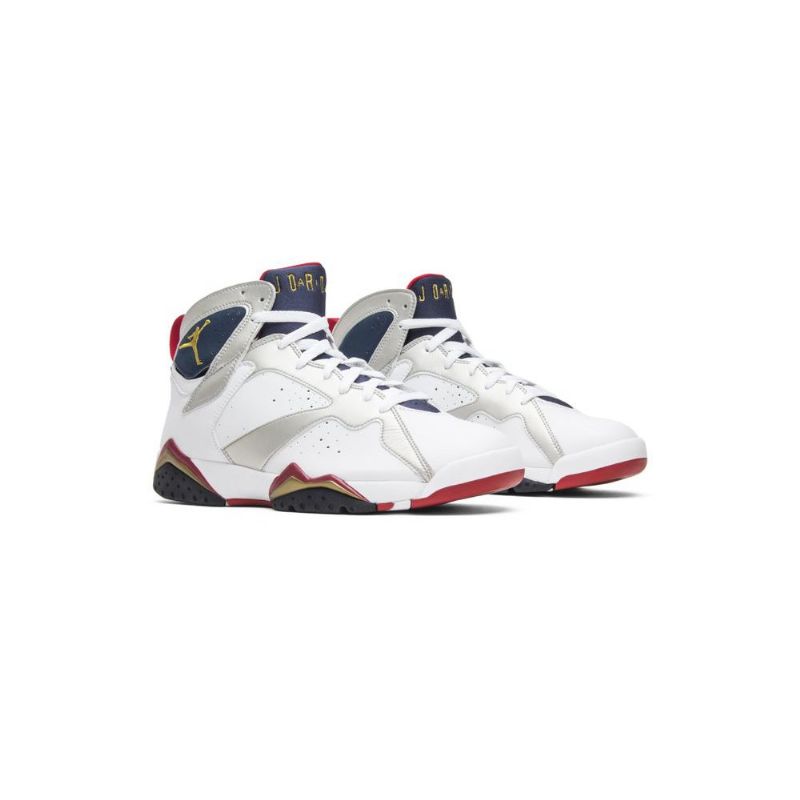 Air Jordan 7 Retro Fehérarany Sötétkék Piros Férfi Cipő