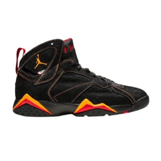 Air Jordan 7 Retro Fekete Narancsvörös Férfi Cipő