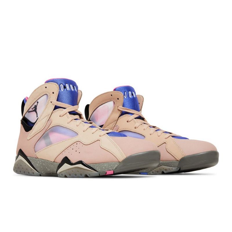 Air Jordan 7 Retro Se Barna Lila Rózsaszín Fekete Férfi Cipő
