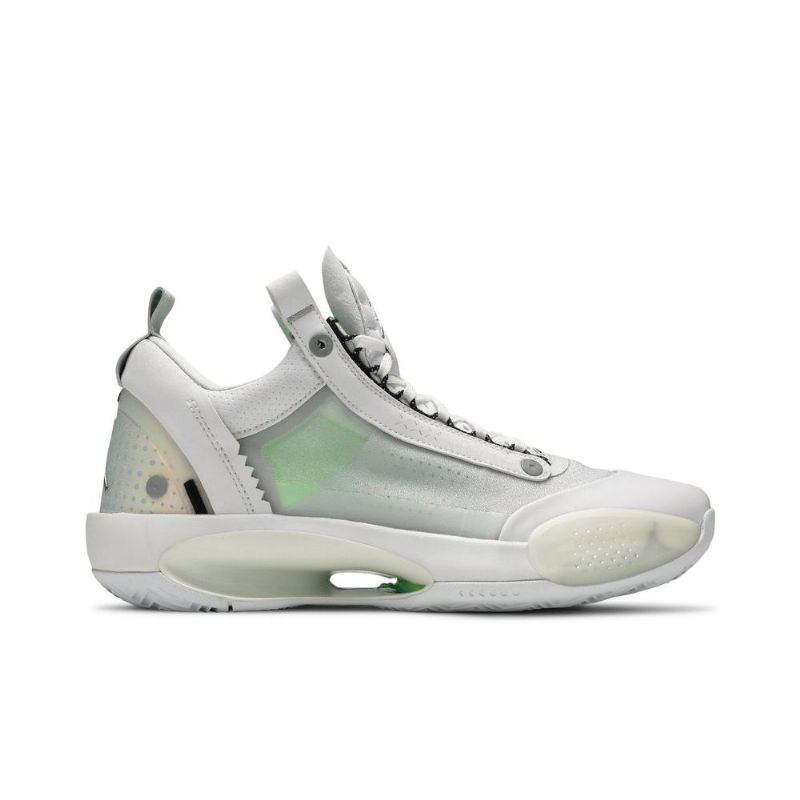Air Jordan 34 Alacsony Fehér Ezüst Férfi Cipő