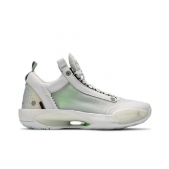 Air Jordan 34 Alacsony Fehér Ezüst Férfi Cipő