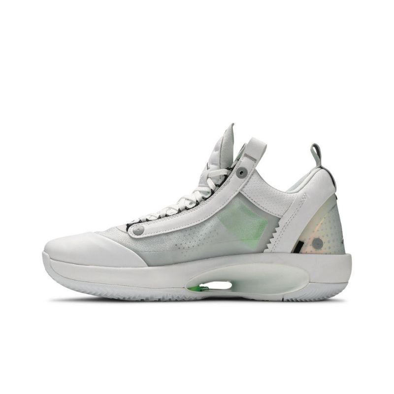 Air Jordan 34 Alacsony Fehér Ezüst Férfi Cipő