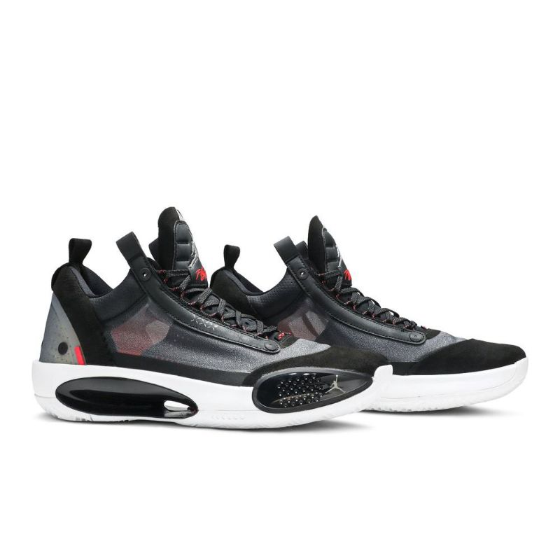 Air Jordan 34 Alacsony Fekete Szürke Férfi Cipő