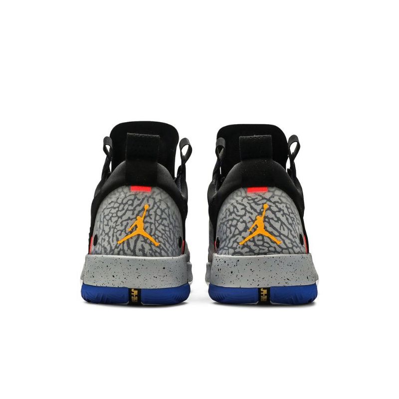 Air Jordan 34 Low Pf Fekete Narancsszürke Férfi Cipő
