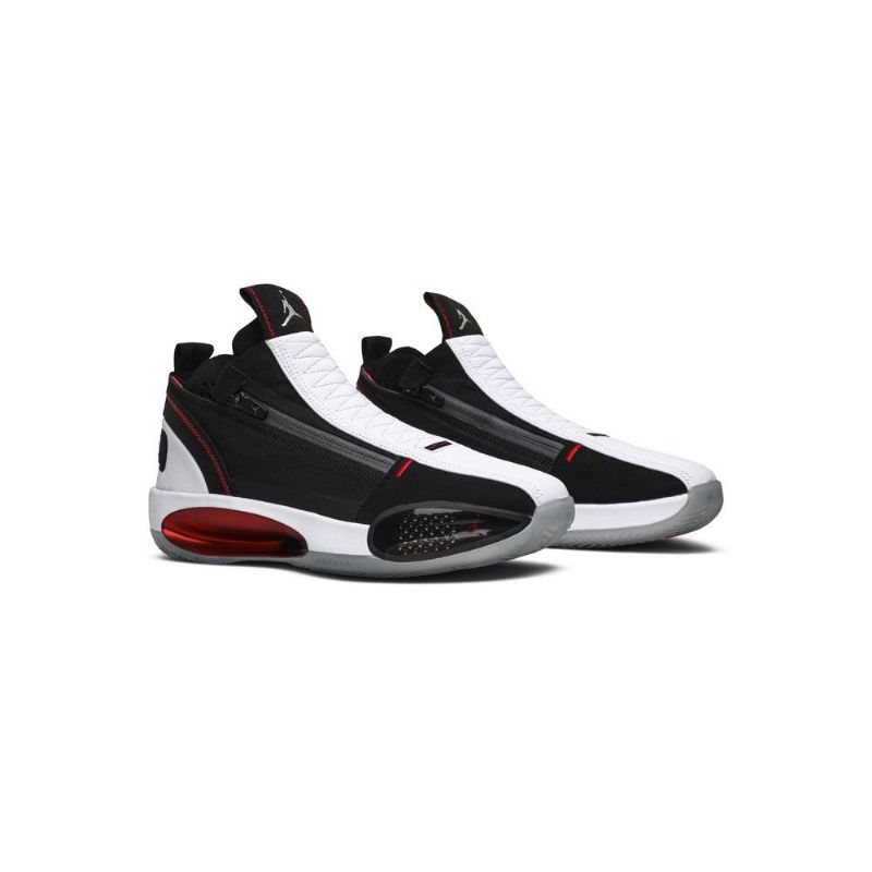 Air Jordan 34 Se Shroud Fekete-fehér Bordeaux Férfi Cipő