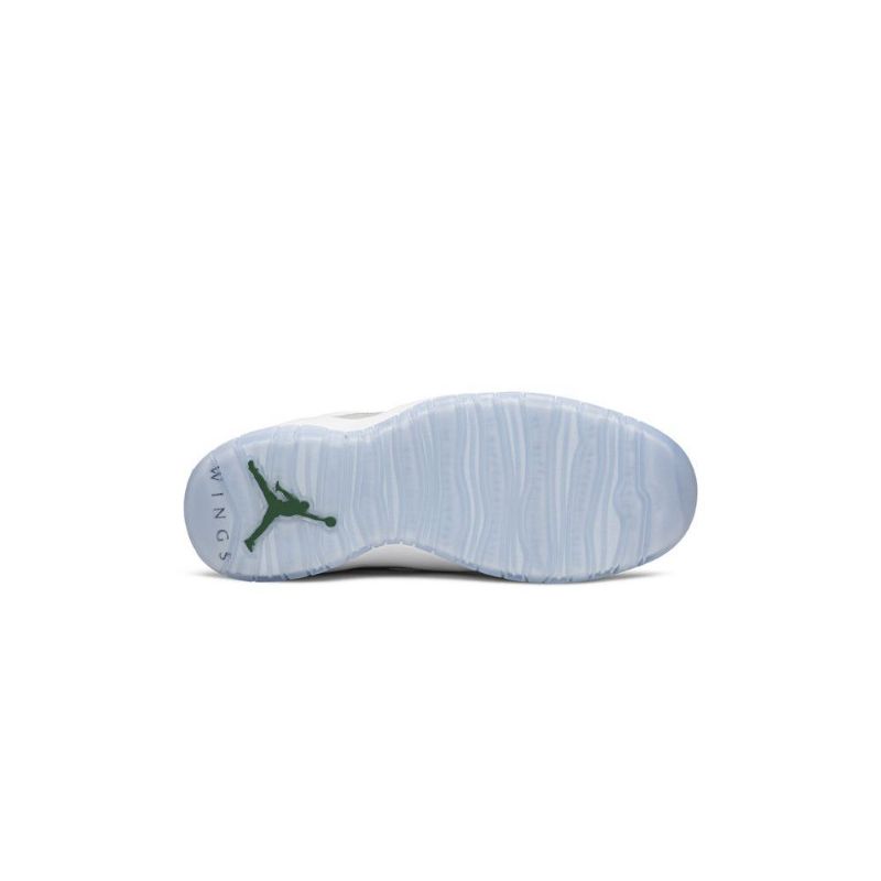 Air Jordan 10 Retro Fehér Ezüst Zöld Férfi Cipő