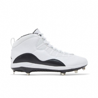 Air Jordan 10 Retro Fém Fehér Fekete Férfi Cipő
