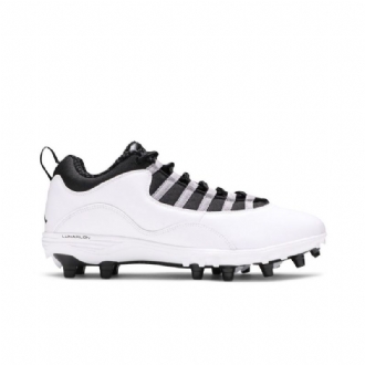 Air Jordan 10 Td Alacsony Fehér Szürke Fekete Férfi Cipő