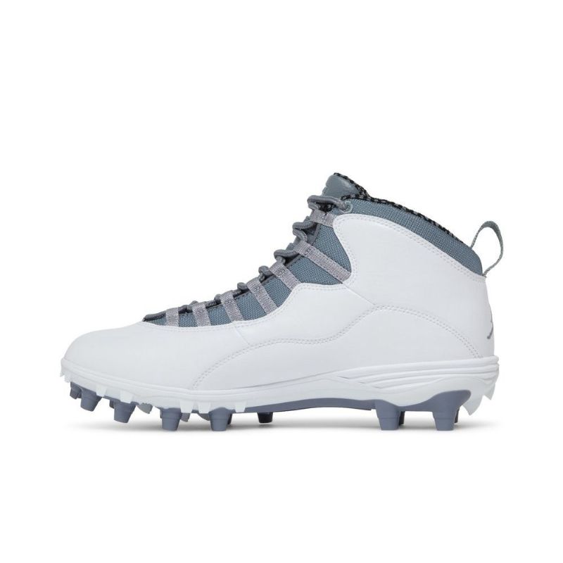 Air Jordan 10 Td Mid Fehér Szürke Férfi Cipő