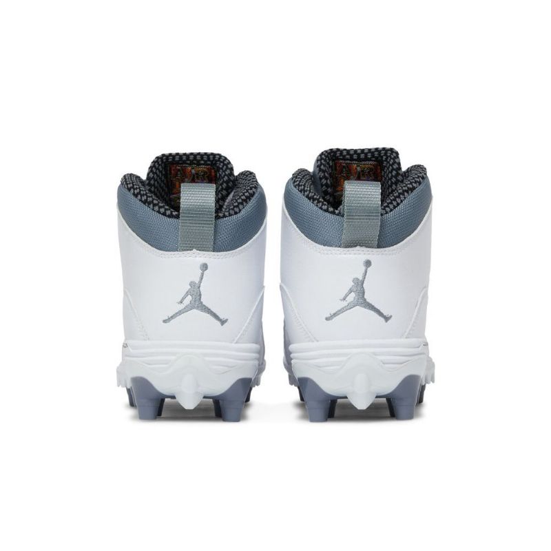Air Jordan 10 Td Mid Fehér Szürke Férfi Cipő