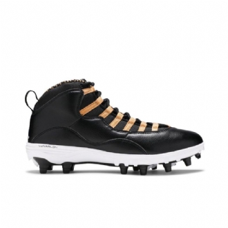 Air Jordan 10 Td Mid Fekete Arany Fehér Férfi Cipő