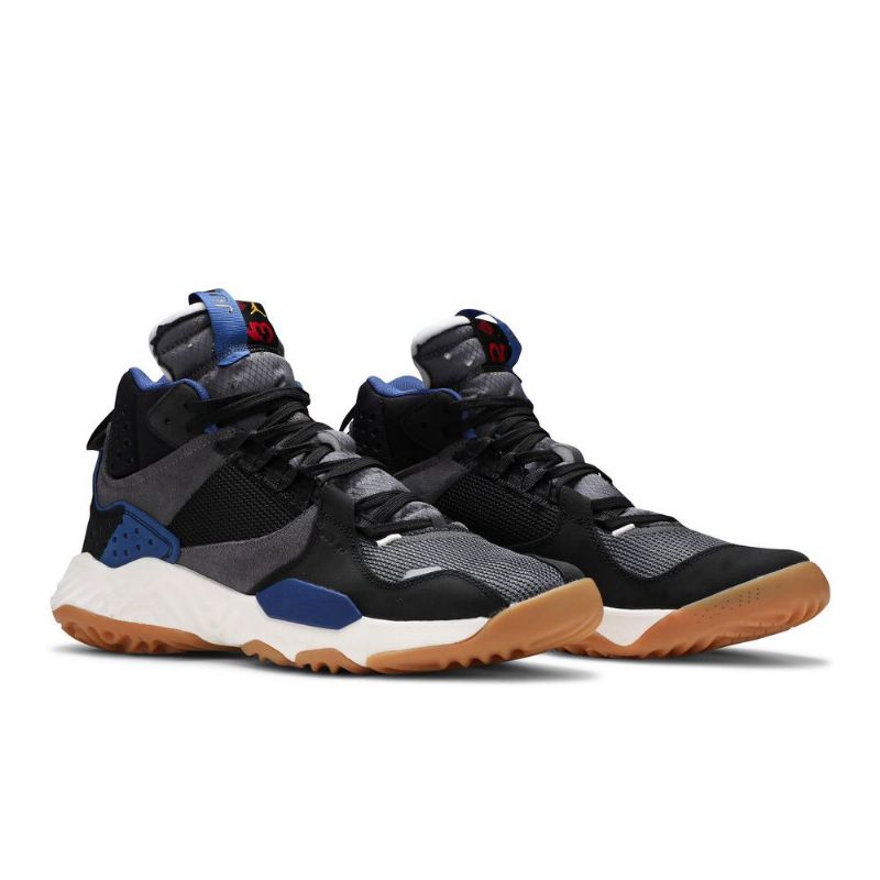 Air Jordan Delta Középfekete Szürke Kék Férfi Cipő
