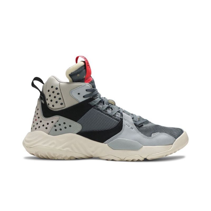 Air Jordan Delta Középszürke Fekete Piros Férfi Cipő