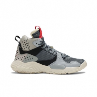 Air Jordan Delta Középszürke Fekete Piros Férfi Cipő