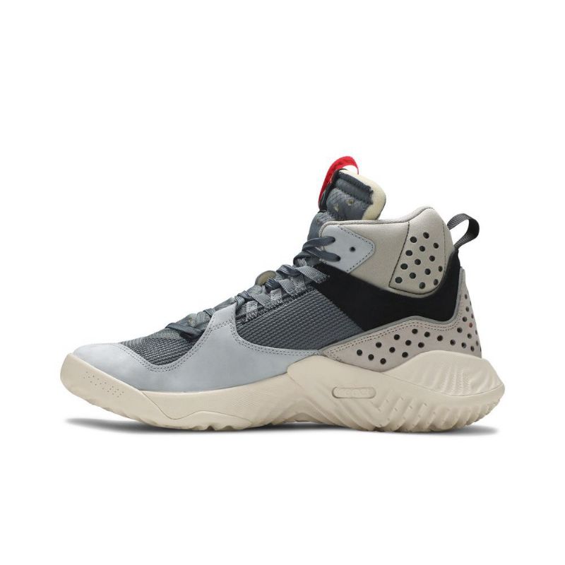 Air Jordan Delta Középszürke Fekete Piros Férfi Cipő