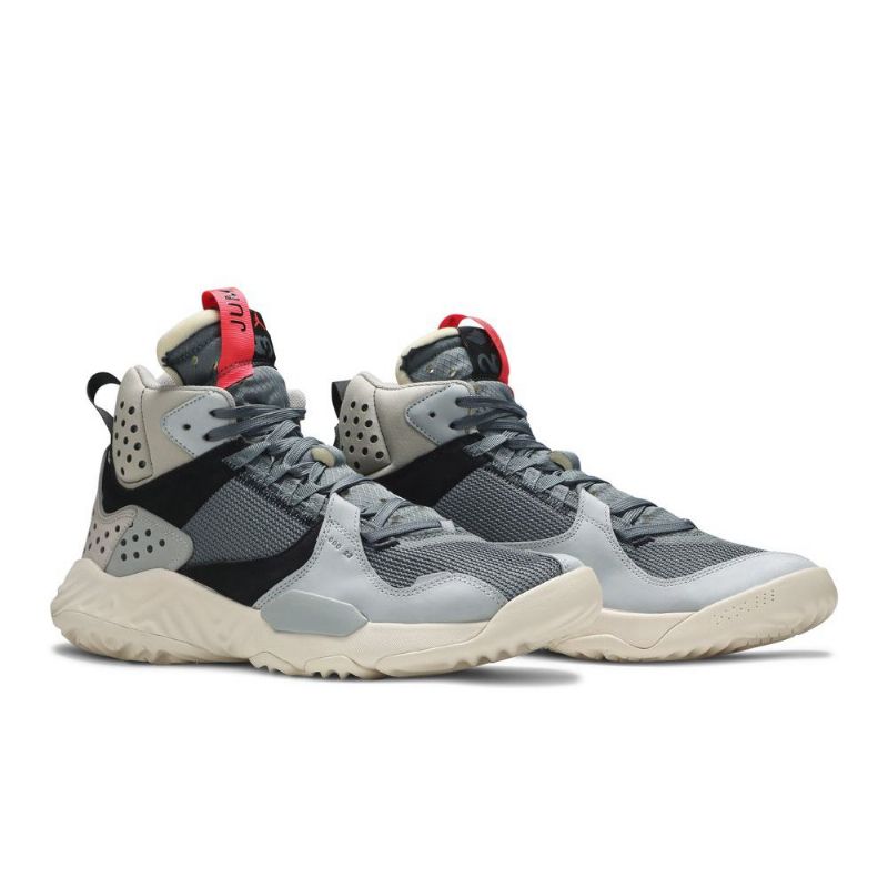 Air Jordan Delta Középszürke Fekete Piros Férfi Cipő