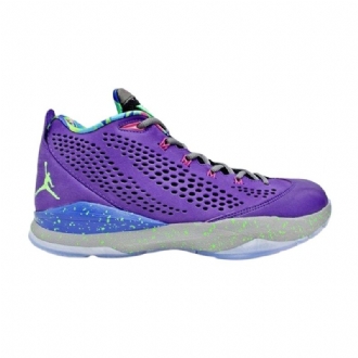 Air Jordan Cp3 Cp3.vii Lila Zöld Kék Szürke Férfi Cipő