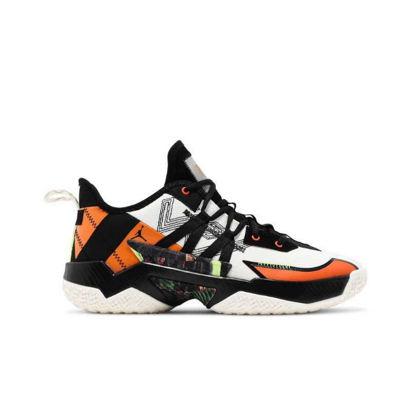 Air Jordan Westbrook One Take 2 Fehér Fekete Narancssárga Férfi Cipő