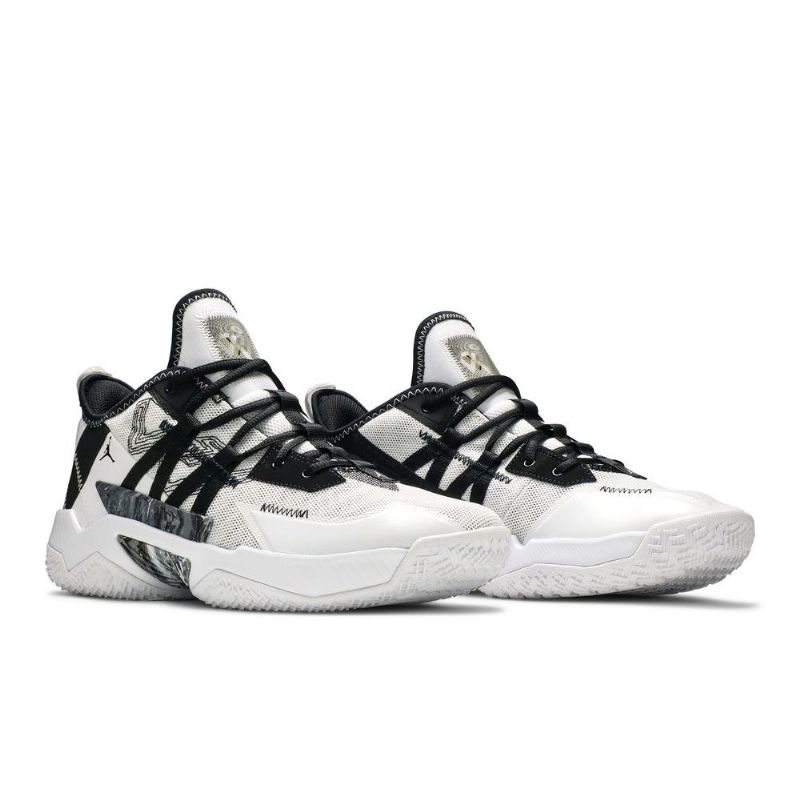 Air Jordan Westbrook One Take 2 Fehér Fekete Szürke Férfi Cipő