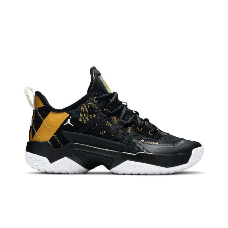 Air Jordan Westbrook One Take 2 Fekete Arany Fehér Férfi Cipő