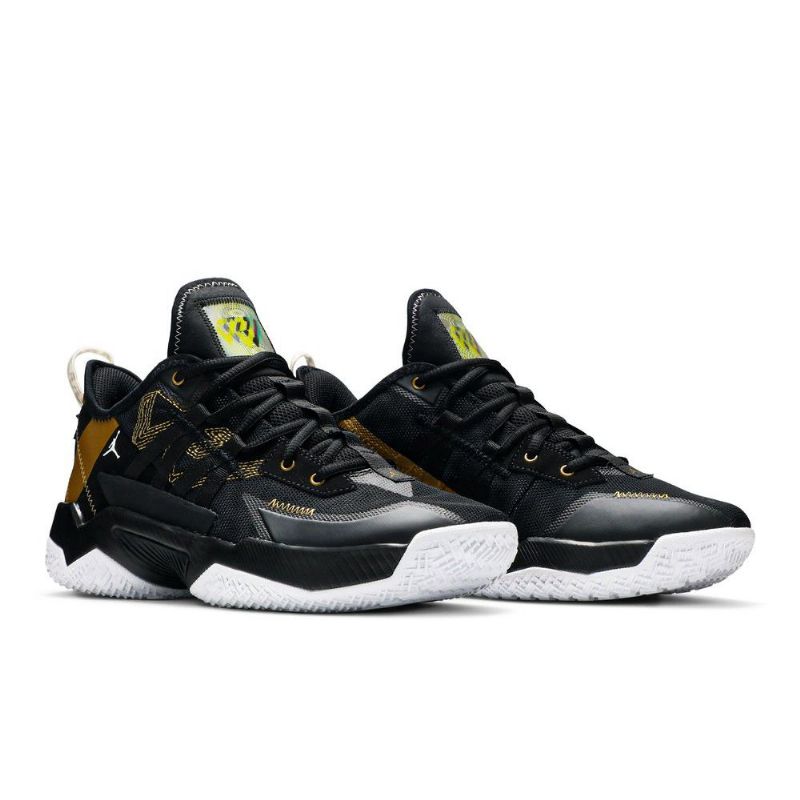 Air Jordan Westbrook One Take 2 Fekete Arany Fehér Férfi Cipő