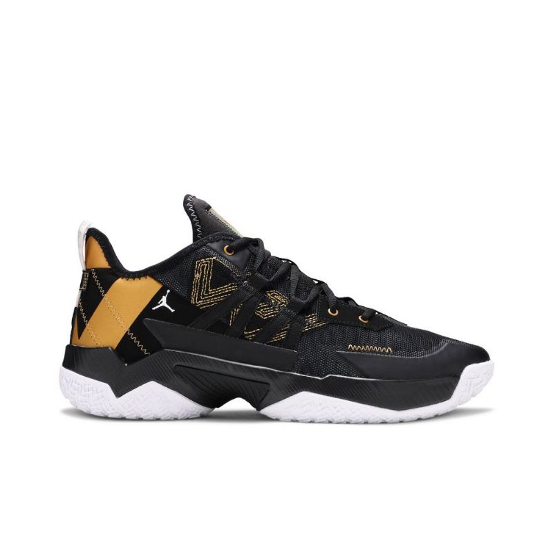 Air Jordan Westbrook One Take 2 Pf Fekete Arany Fehér Férfi Cipő