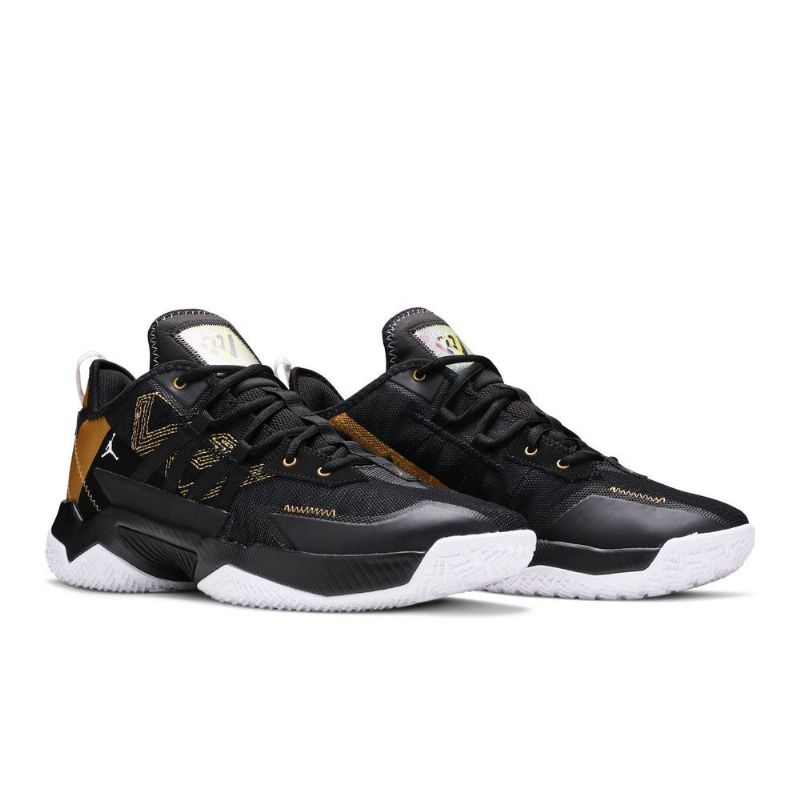 Air Jordan Westbrook One Take 2 Pf Fekete Arany Fehér Férfi Cipő