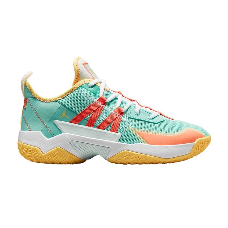 Air Jordan Westbrook One Take 2 Türkiz Narancssárga Arany Férfi Cipő