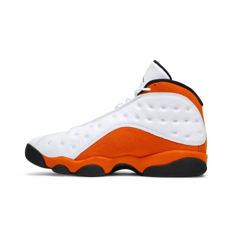 Air Jordan 13 Retro Fehér Narancssárga Fekete Férfi Cipő
