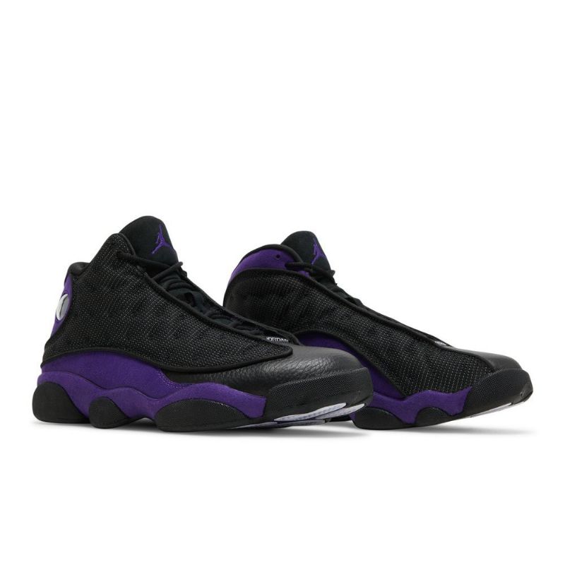 Air Jordan 13 Retro Fekete Lila Férfi Cipő