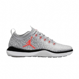 Air Jordan Trainer 1 Alacsony Fehér Szürke Piros Férfi Cipő