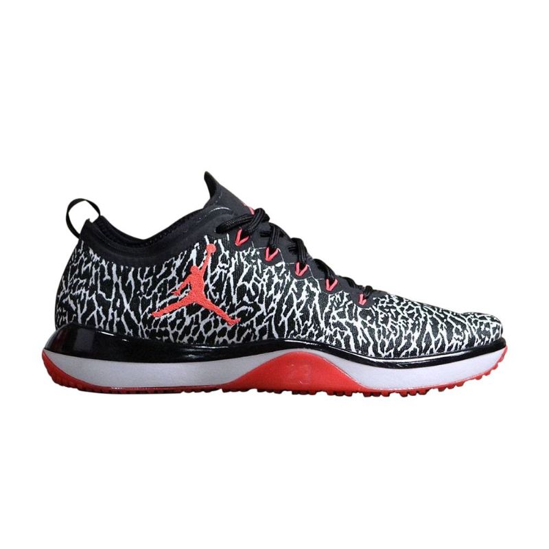 Air Jordan Trainer 1 Alacsony Fekete Piros Fehér Férfi Cipő