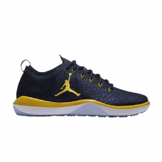 Air Jordan Trainer 1 Alacsony Sötétkék Sárga Férfi Cipő