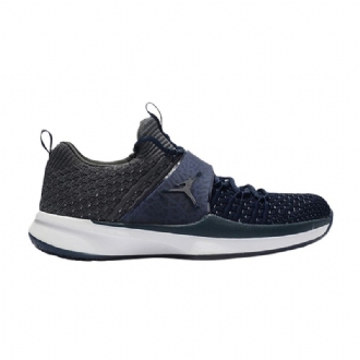 Air Jordan Trainer 2 Flyknit Sötétkék Szürke Férfi Cipő