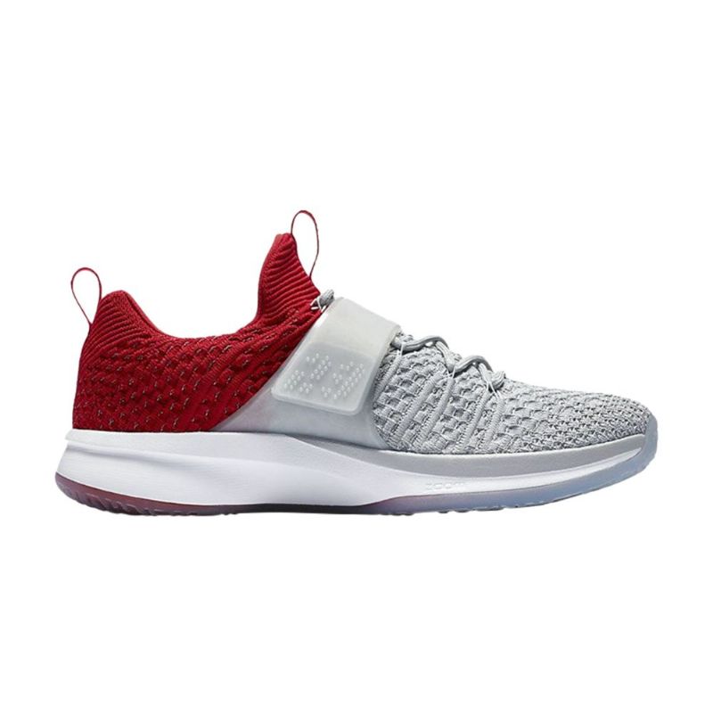 Air Jordan Trainer 2 Flyknit Szürke Piros Ezüst Férfi Cipő