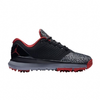 Air Jordan Trainer St Golf Fekete Piros Szürke Férfi Cipők