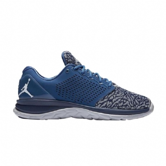 Air Jordan Trainer St Kék Szürke Sötétkék Férfi Cipők