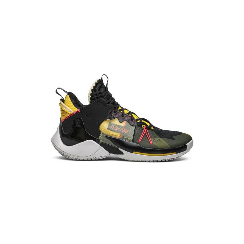 Air Jordan Why Not Zer0.2 Fekete Sárga Piros Szürke Férfi Cipők