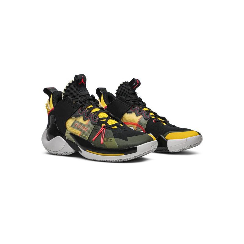 Air Jordan Why Not Zer0.2 Fekete Sárga Piros Szürke Férfi Cipők