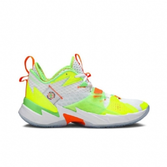 Air Jordan Why Not Zer0.3 Fehér Zöld Narancssárga Férfi Cipő