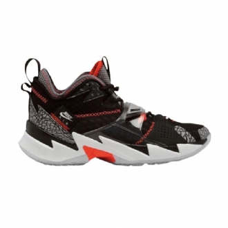 Air Jordan Why Not Zer0.3 Fekete Szürke Piros Fehér Férfi Cipők