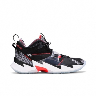 Air Jordan Why Not Zer0.3 Pf Fekete Szürke Piros Fehér Férfi Cipők