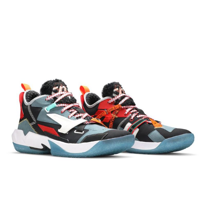 Air Jordan Why Not Zer0.4 Facetasm Premium Fekete Fehér Kék Piros Férfi Cipő